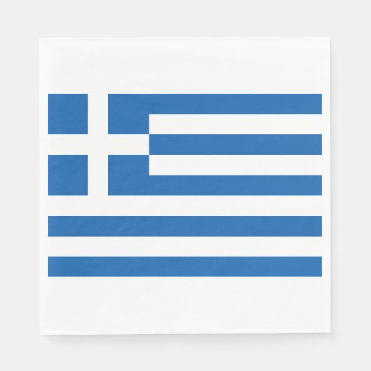 Griechische Flagge (Griechenland) Serviette (Vorderseite)