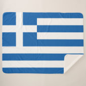 Griechische Flagge (Griechenland) Sherpadecke (Vorderseite (Horizontal))