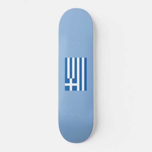 Griechische Flagge (Griechenland) Skateboard (Vorderseite)