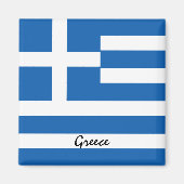 griechische Flagge / Griechenland Urlaub /Sportfan Magnet (Vorne)