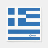 Griechische Flagge / griechische Party-Mode / Spor Serviette (Vorderseite)