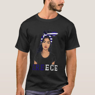 Griechische Flagge Heritage-Produkte Frauen Souven T-Shirt