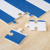 Griechische Flagge & Herz - Reis-/Sportfans Puzzle (Seite)