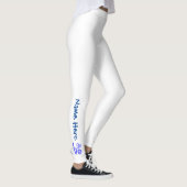 Griechische Flagge Herzblaue LIEBE mit Ihrem Namen Leggings (Rechts)