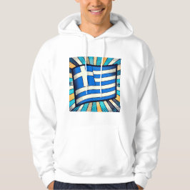 griechische Flagge Hoodie