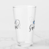 Griechische Flagge im Herzen, Griechenland Glas (Rechts)