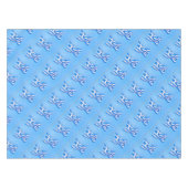 Griechische Flagge in Athen Tischdecke (Vorderseite (Horizontal))