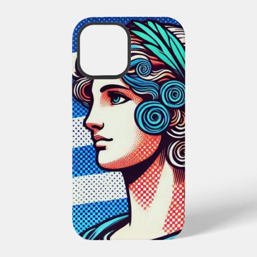 griechische Flagge iPhone Hülle (Rückseite)
