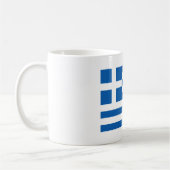 Griechische Flagge Kaffeetasse (Links)