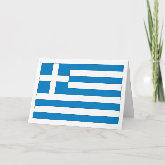 Griechische Flagge Karte (Vorderseite)