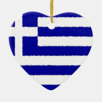 Griechische Flagge Keramik Ornament