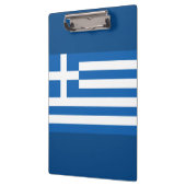 Griechische Flagge Klemmbrett (Links)