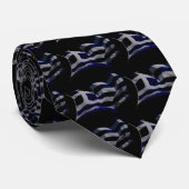 Griechische Flagge Krawatte (Gerollt)