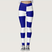 Griechische Flagge Leggings (Vorderseite)