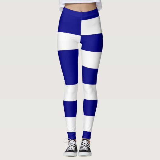 Griechische Flagge Leggings (Vorderseite)