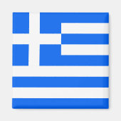 Griechische Flagge Magnet (Vorne)