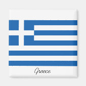 Griechische Flagge Magnet (Vorne)
