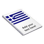 Griechische Flagge Notizblock (Rechte Seite)