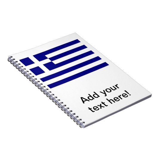 Griechische Flagge Notizblock (Rechte Seite)