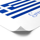 Griechische Flagge Poster (Ecke)
