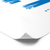 griechische Flagge Poster (Ecke)