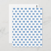 griechische Flagge Postkarte (Vorne/Hinten)