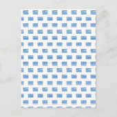 griechische Flagge Postkarte (Vorderseite)