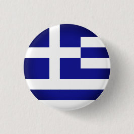 Griechische Flagge (rund) Button