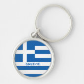 Griechische Flagge Schlüsselanhänger (Vorne)