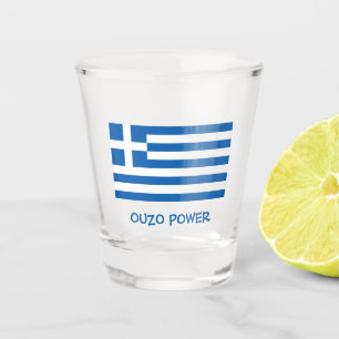 Griechische Flagge Schnapsglas