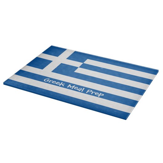 Griechische Flagge Schneidebrett (Ecke)