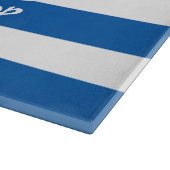 Griechische Flagge Schneidebrett (Ecke)