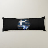 griechische Flagge Seitenschläferkissen (Rückseite)