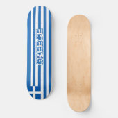 Griechische Flagge Skateboard (Vorderseite)