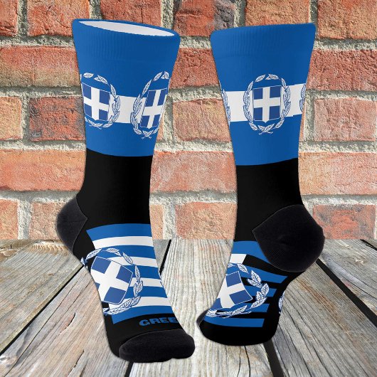 Griechische Flagge Socsk, Patriotic, BL Nachhaltig Socken