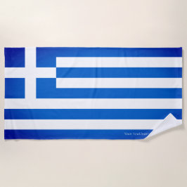 Griechische Flagge Strandtuch