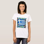 griechische Flagge T-Shirt (Vorne ganz)