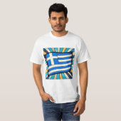 griechische Flagge T-Shirt (Vorne ganz)