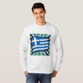 griechische Flagge T-Shirt (Vorne ganz)