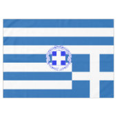 Griechische Flagge Tischdecke (Vorderseite (Horizontal))