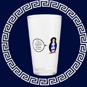 Griechische Flagge - Vortrag von Penguin Personali Glas