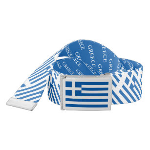 Griechische Flagge: Zollreversibler Gürtel