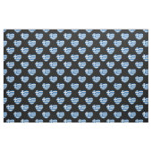 Griechische Flaggen-Herz-Muster Stoff (Fat Quarter (45,7 x 55,9 cm))