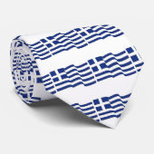 Griechische Flaggen-Krawatte Krawatte (Gerollt)