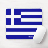 Griechische Flaggen-Mausunterlage Mousepad (Mit Mouse)