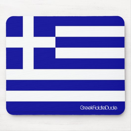 Griechische Flaggen-Mausunterlage Mousepad (Vorne)
