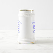 Griechische Flaggenmarkierung Personalisiert mit M Bierglas (Mittel)