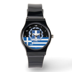 griechische Flaggenwache, Emblem, Griechenland /sp Armbanduhr