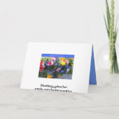 griechische "fröhliche Ostern " Feiertagskarte (Rückseite)