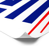 Griechische Fußballmannschaft Poster (Ecke)